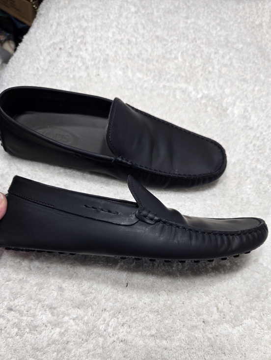 Tod\'s Black Leather Slip On Driving Loafers Size 8 Men main image 7
